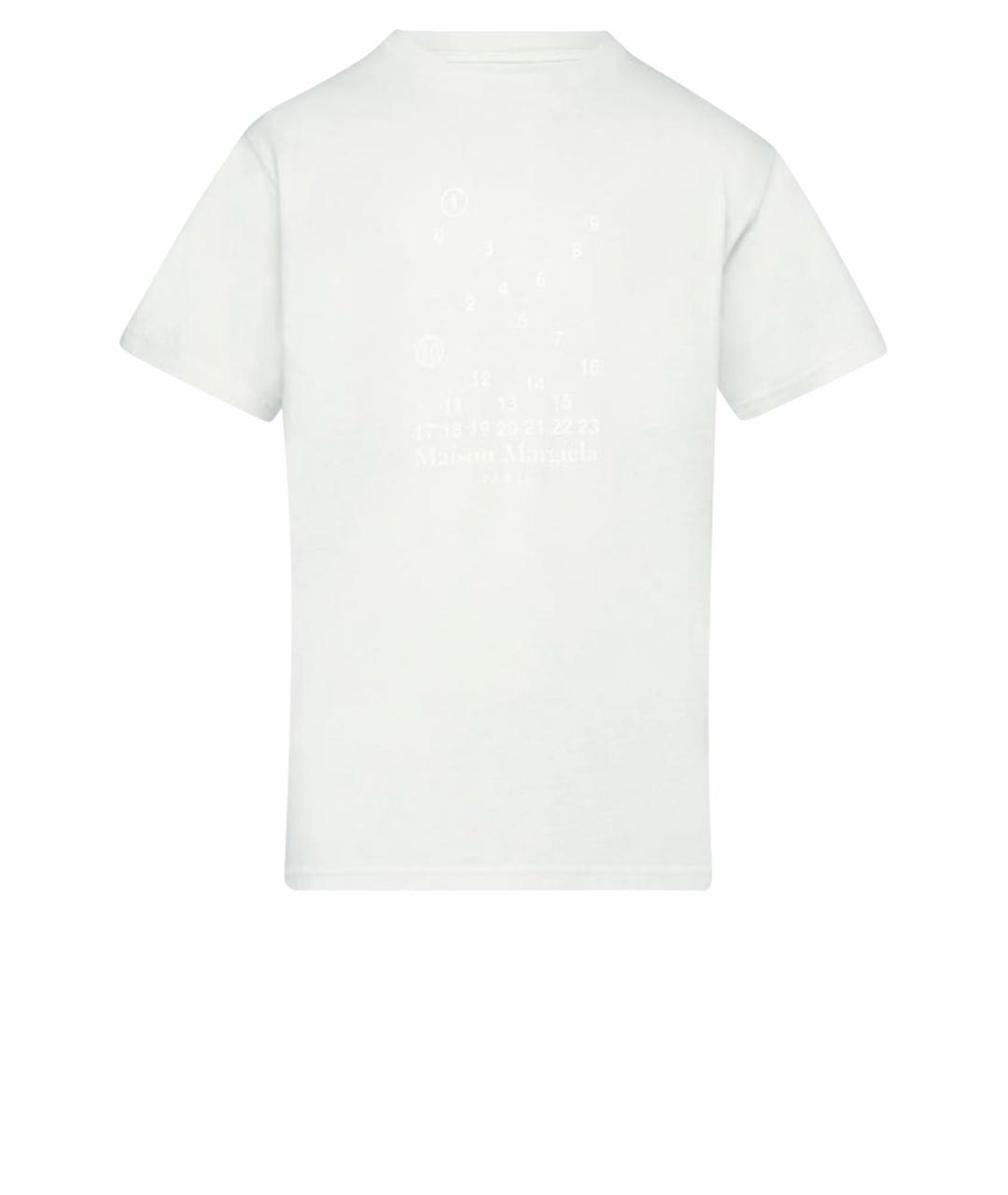 MAISON MARGIELA Голубая хлопковая футболка, фото 1