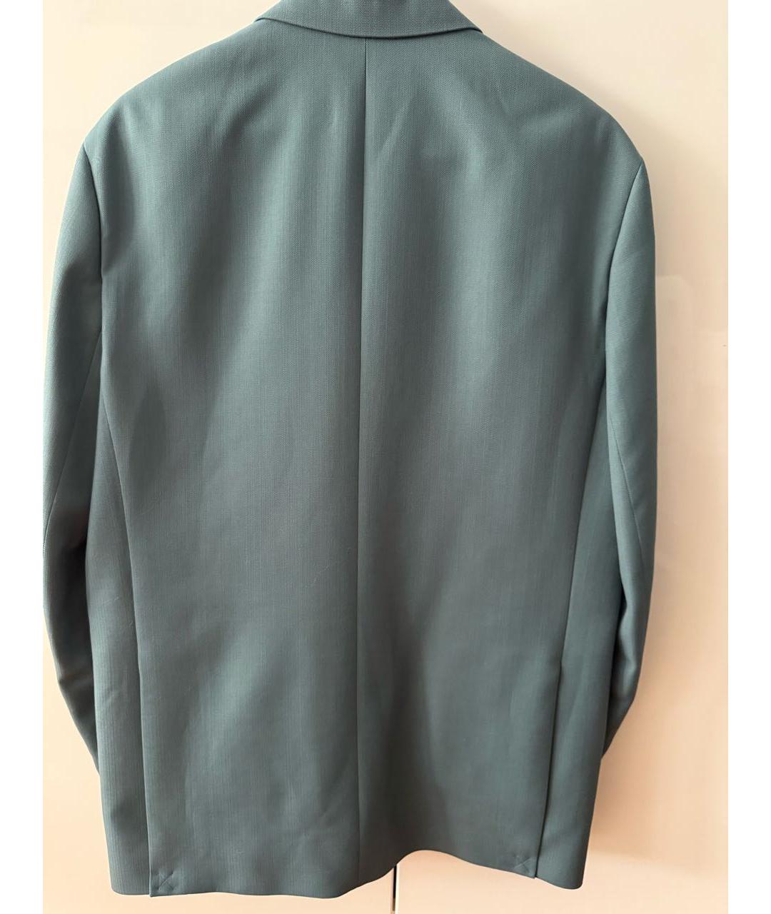 ACNE STUDIOS Бирюзовый полиэстеровый жакет/пиджак, фото 2