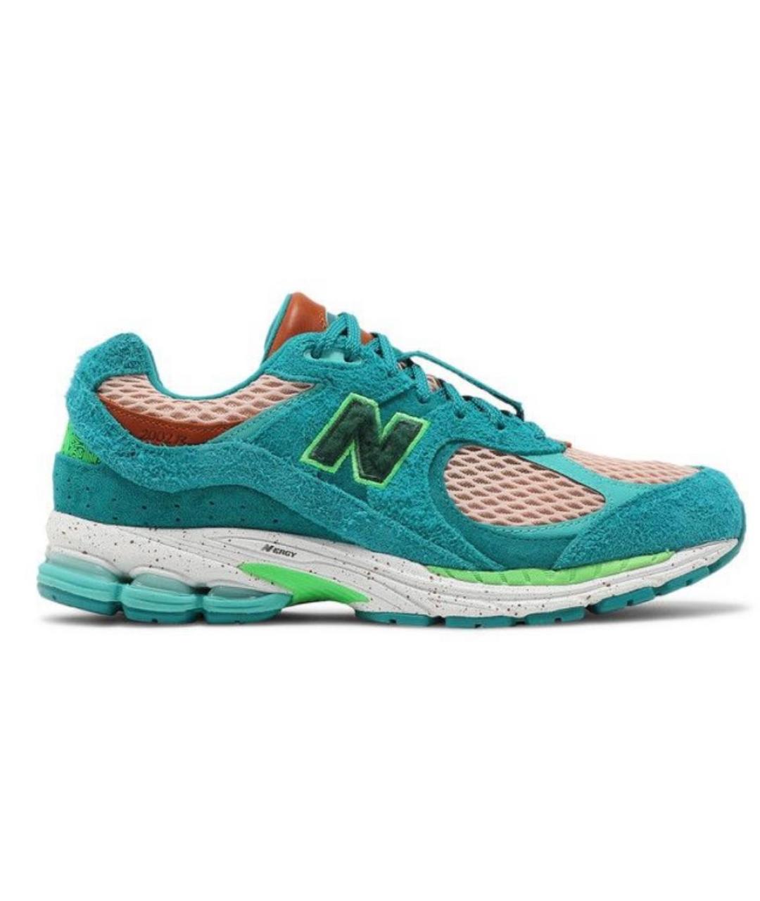 NEW BALANCE Зеленые замшевые низкие кроссовки / кеды, фото 8
