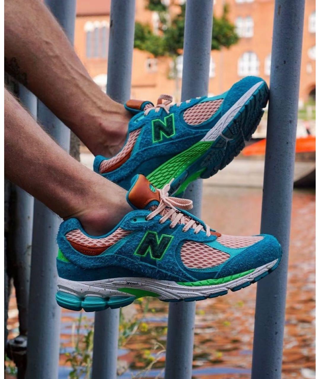 NEW BALANCE Зеленые замшевые низкие кроссовки / кеды, фото 6