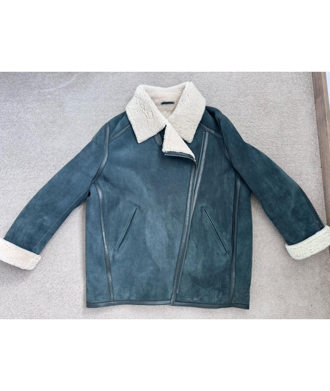 ISABEL MARANT ETOILE Зеленая шерстяная дубленка, фото 2