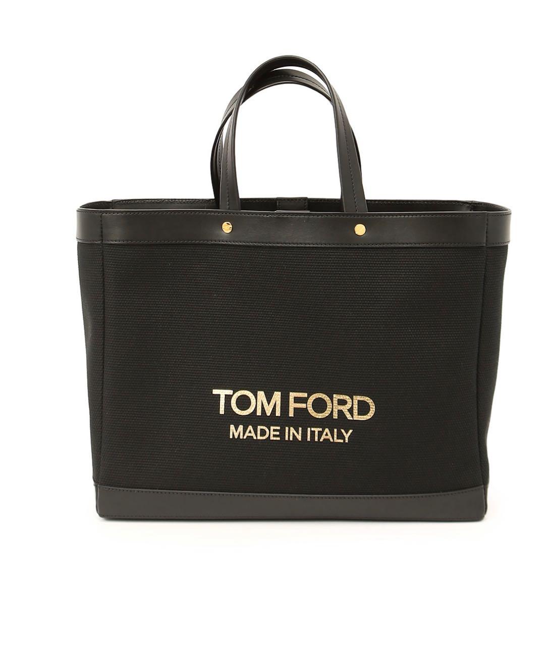 TOM FORD Черная тканевая сумка через плечо, фото 1