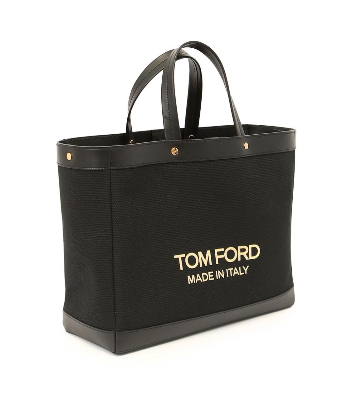 TOM FORD Черная тканевая сумка через плечо, фото 2