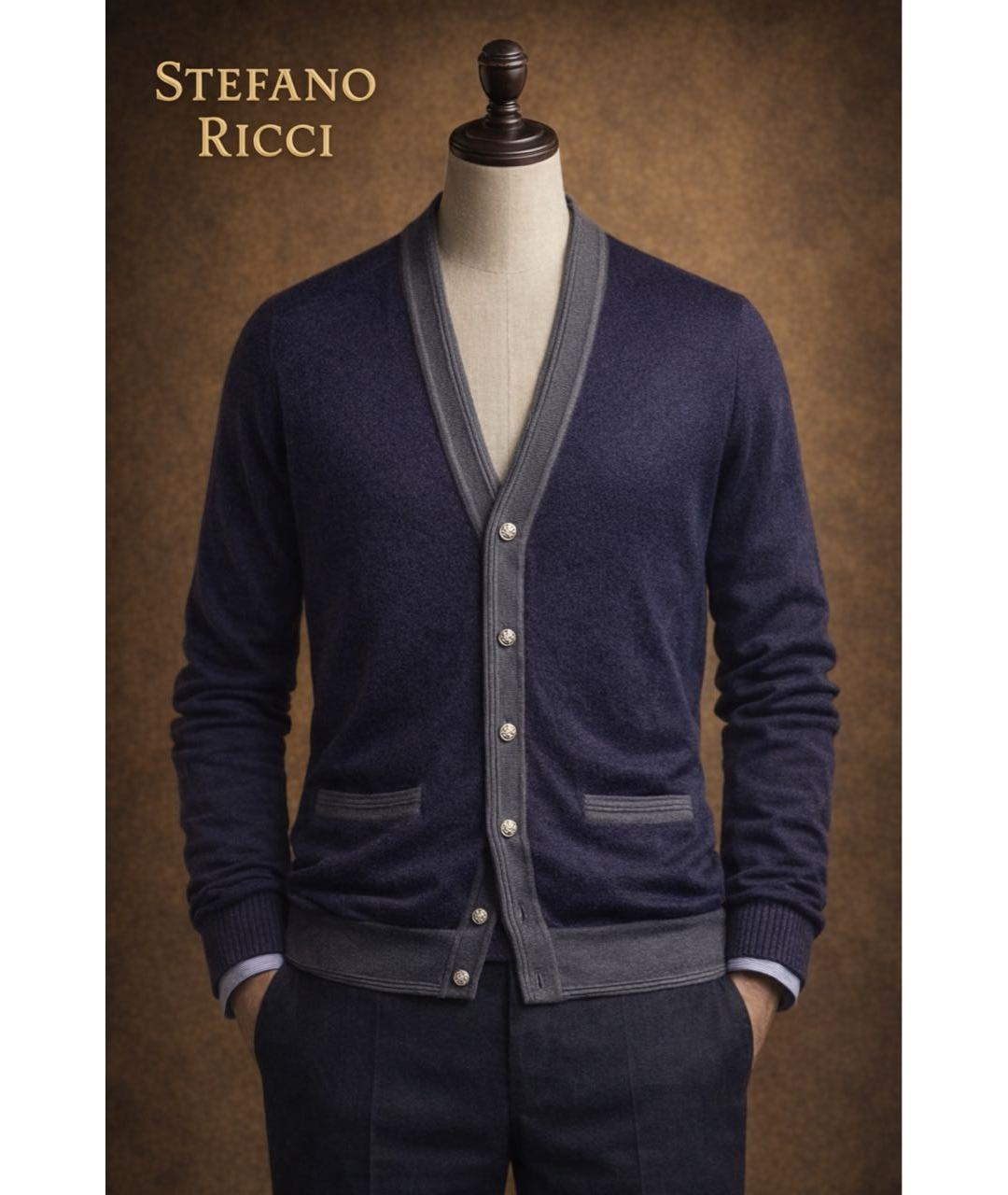 STEFANO RICCI Фиолетовый кашемировый кардиган, фото 5
