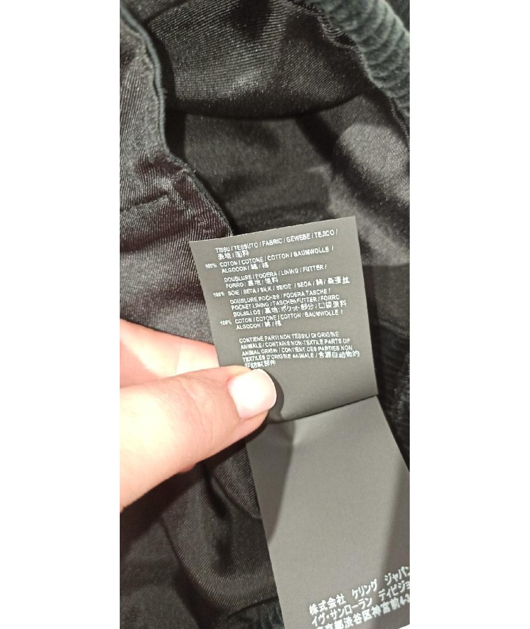 SAINT LAURENT Черные шорты, фото 4