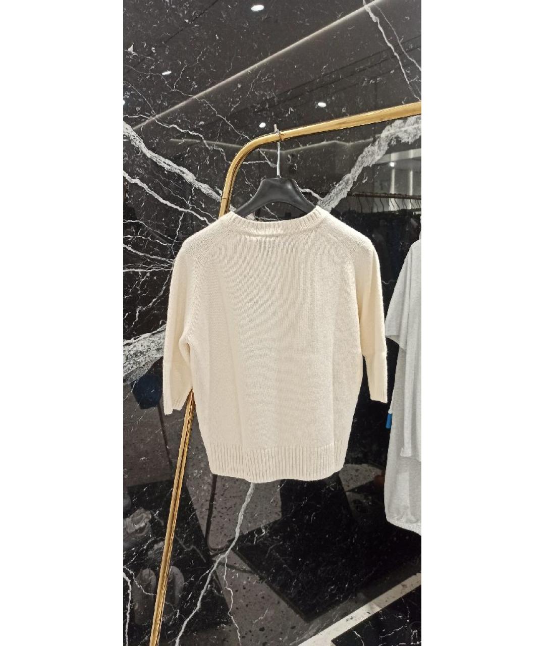 GUCCI Бежевый кашемировый джемпер / свитер, фото 2