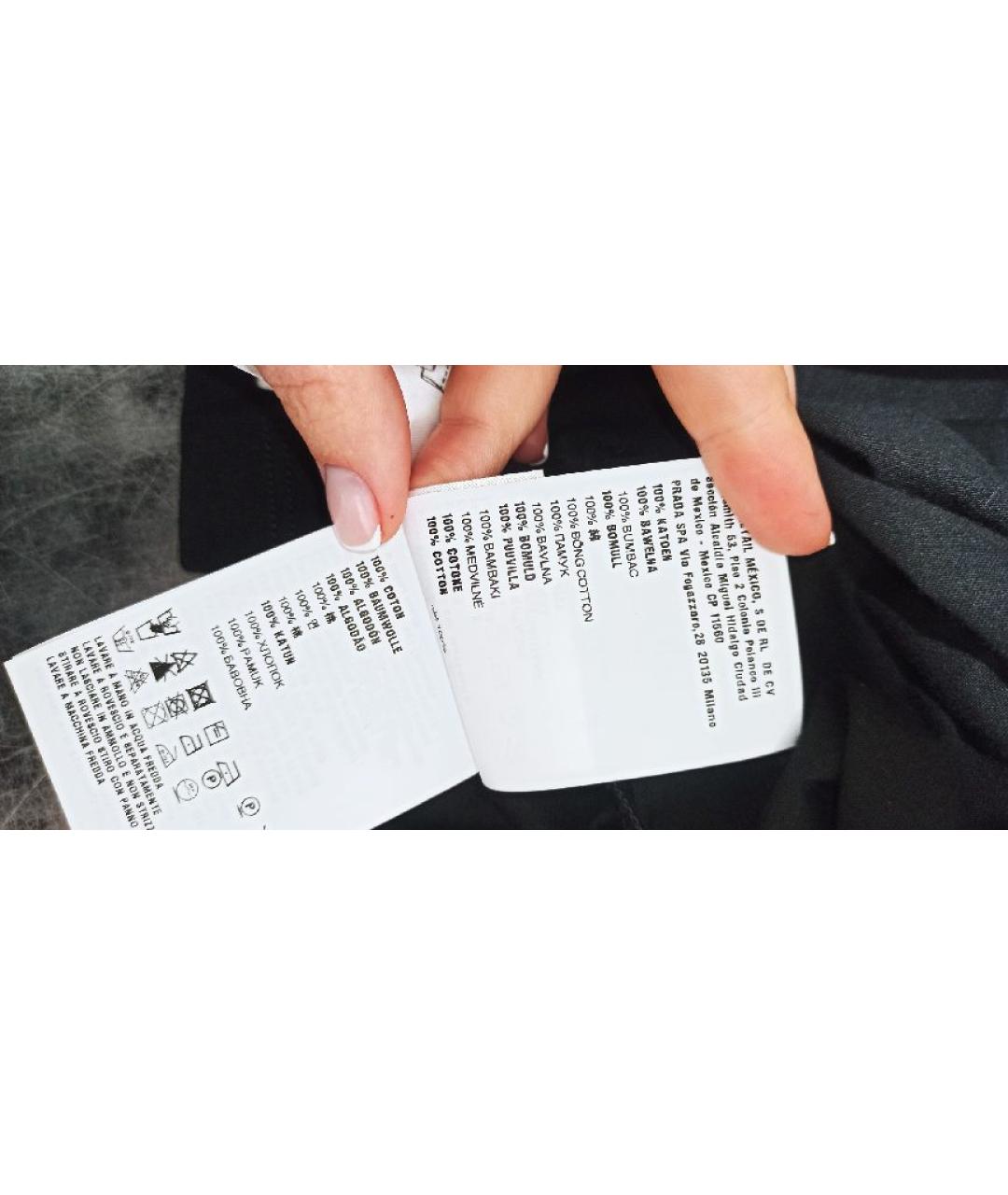 MIU MIU Черная хлопковая водолазка, фото 6