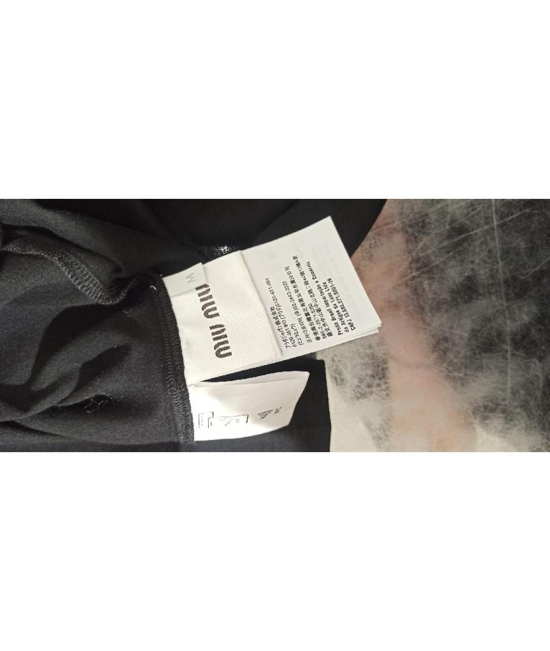 MIU MIU Черная хлопковая водолазка, фото 5