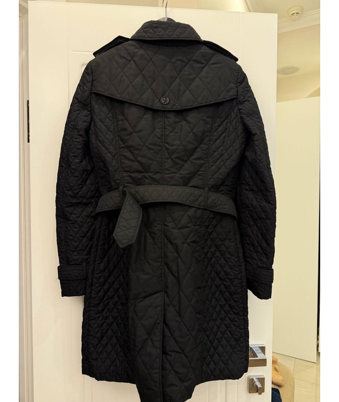 BURBERRY Черный полиэстеровый тренч/плащ, фото 3