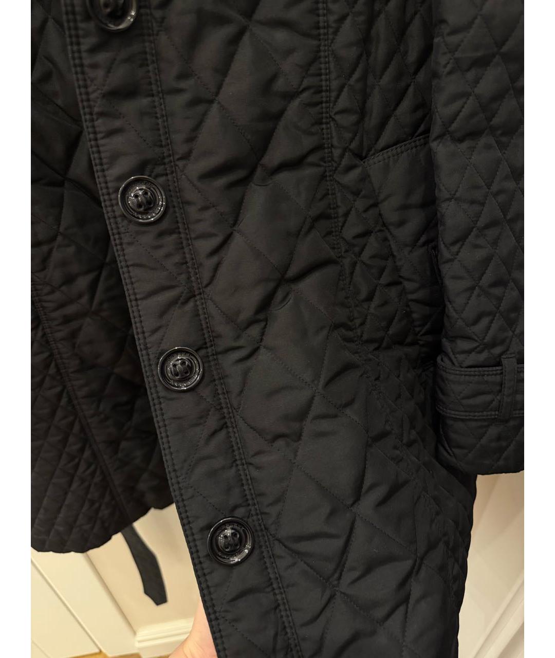 BURBERRY Черный полиэстеровый тренч/плащ, фото 7