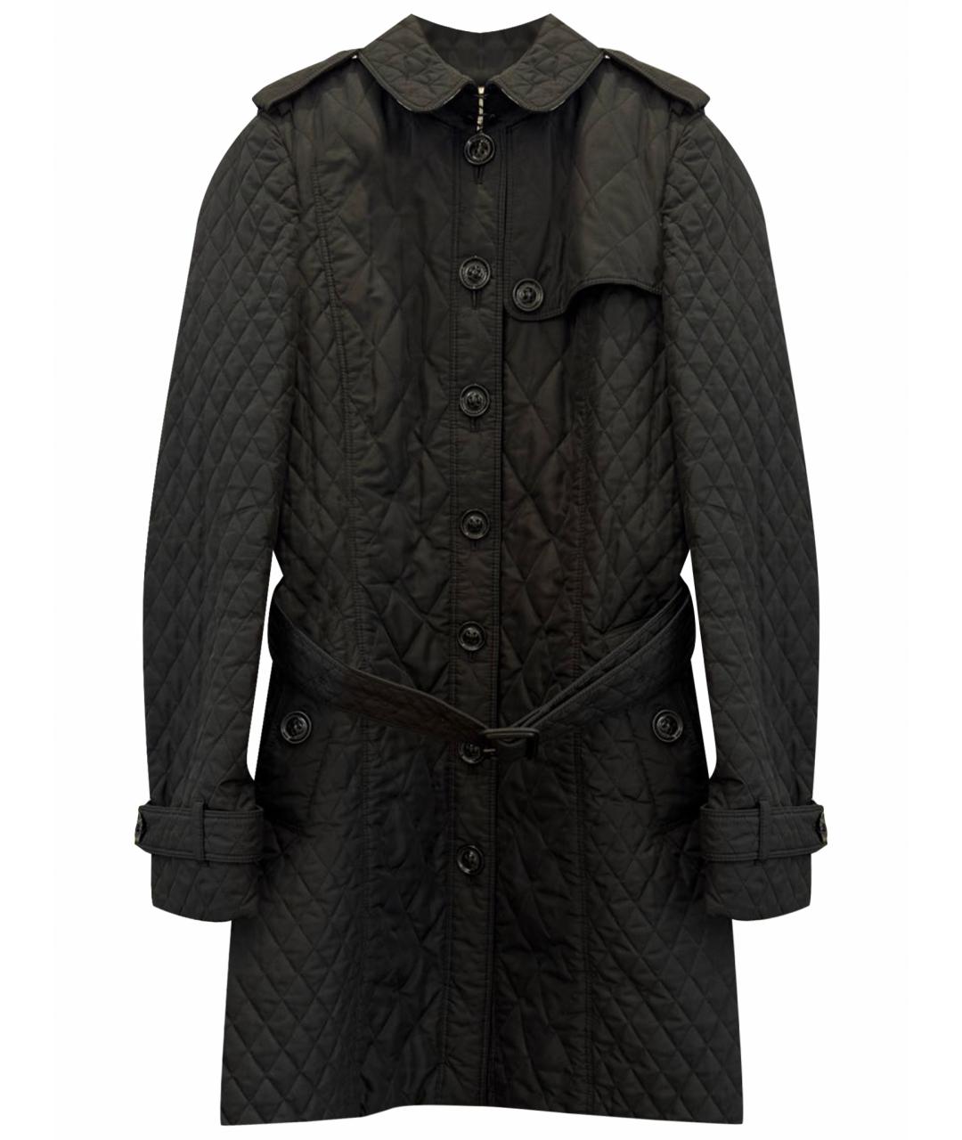 BURBERRY Черный полиэстеровый тренч/плащ, фото 1