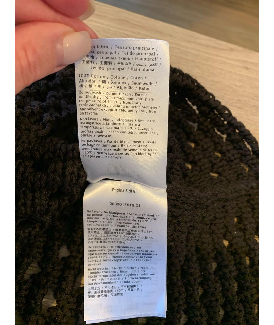 VALENTINO Черный хлопковый джемпер / свитер, фото 7