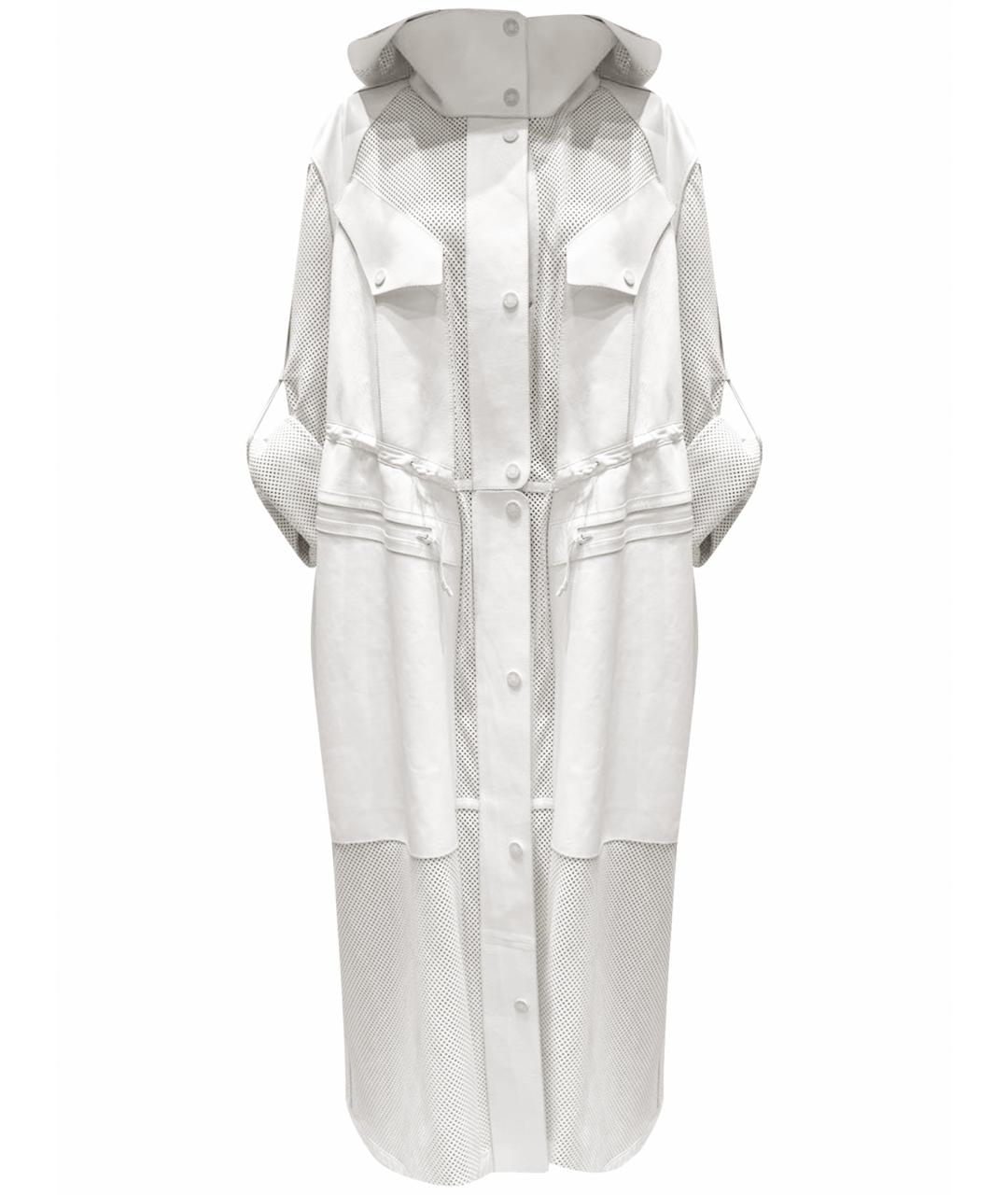 HERMES Бежевый кожаный тренч/плащ, фото 1