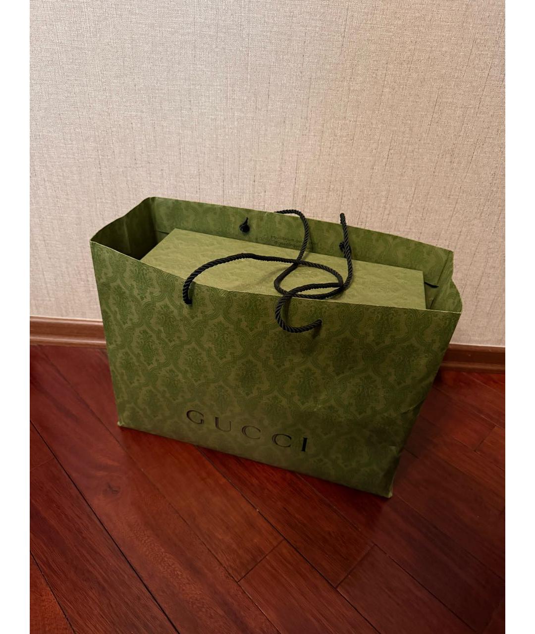 GUCCI Черные кожаные ботинки, фото 8