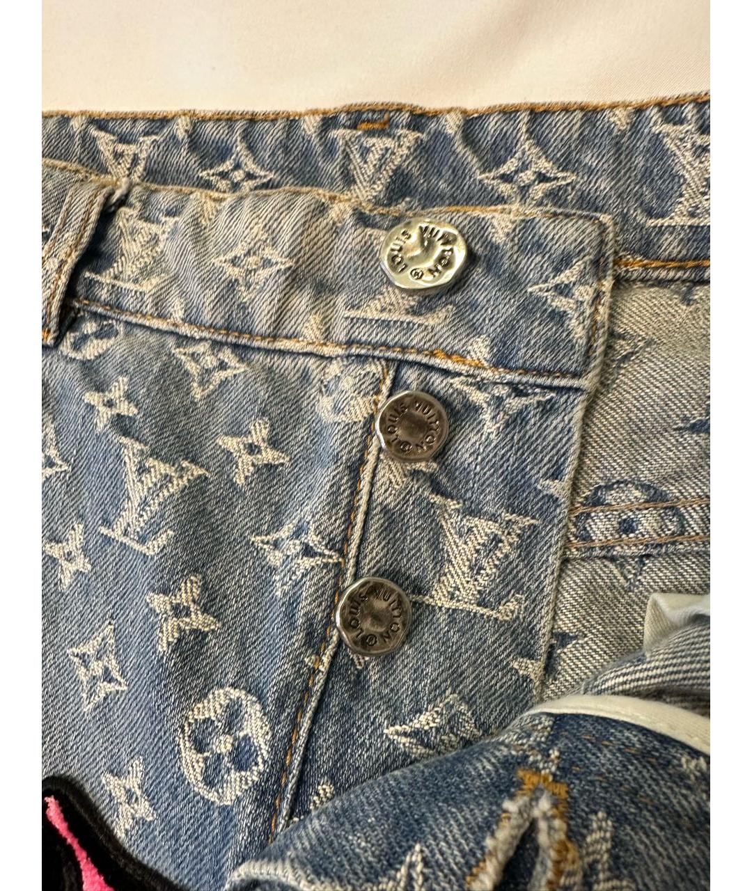 LOUIS VUITTON Голубые прямые джинсы, фото 5