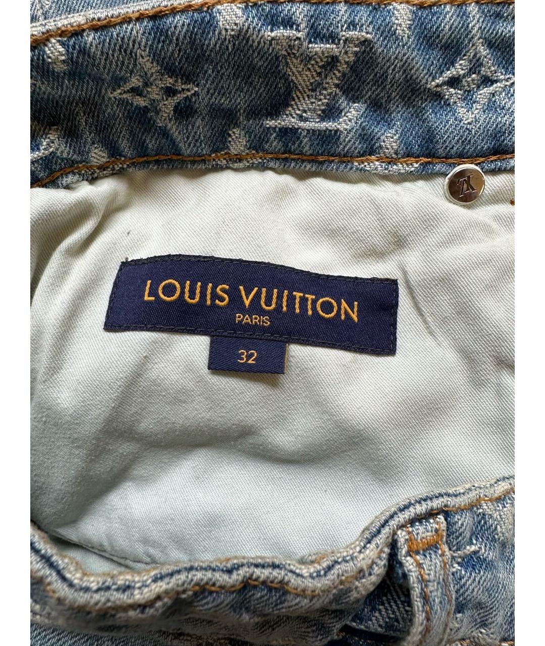 LOUIS VUITTON Голубые прямые джинсы, фото 6