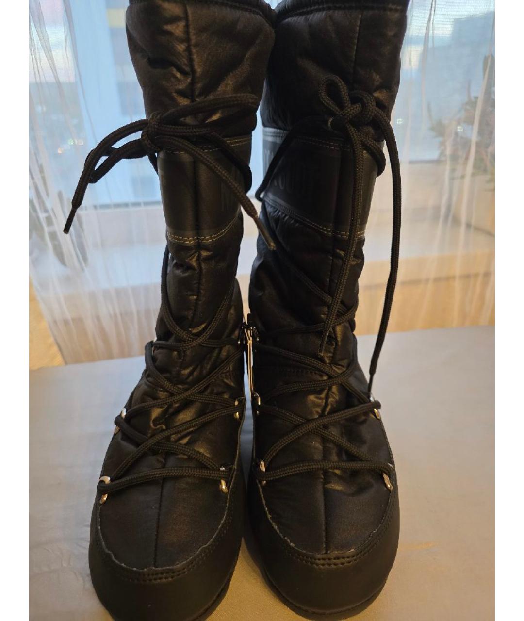 MOON BOOT Черные сапоги, фото 2