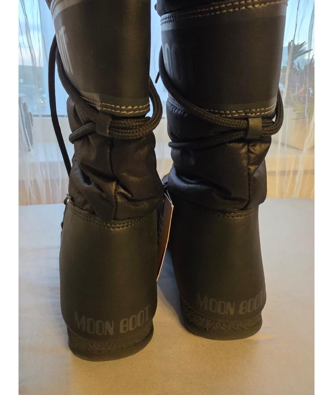 MOON BOOT Черные сапоги, фото 4