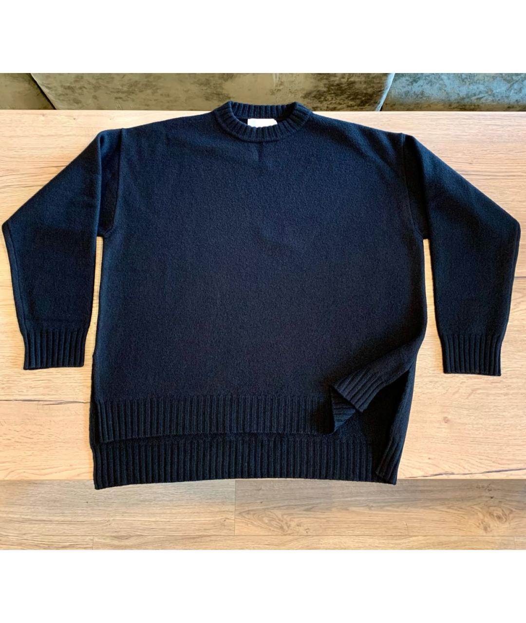 JIL SANDER Черный шерстяной джемпер / свитер, фото 9