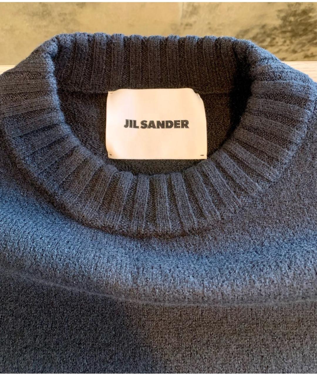 JIL SANDER Черный шерстяной джемпер / свитер, фото 3