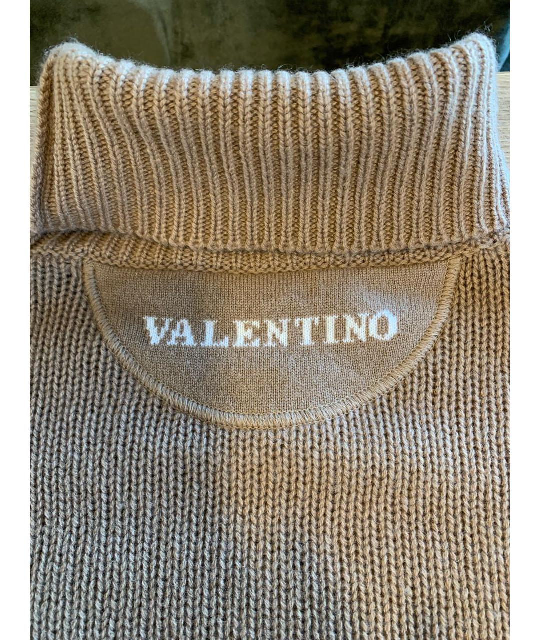 VALENTINO Бежевый кашемировый джемпер / свитер, фото 6