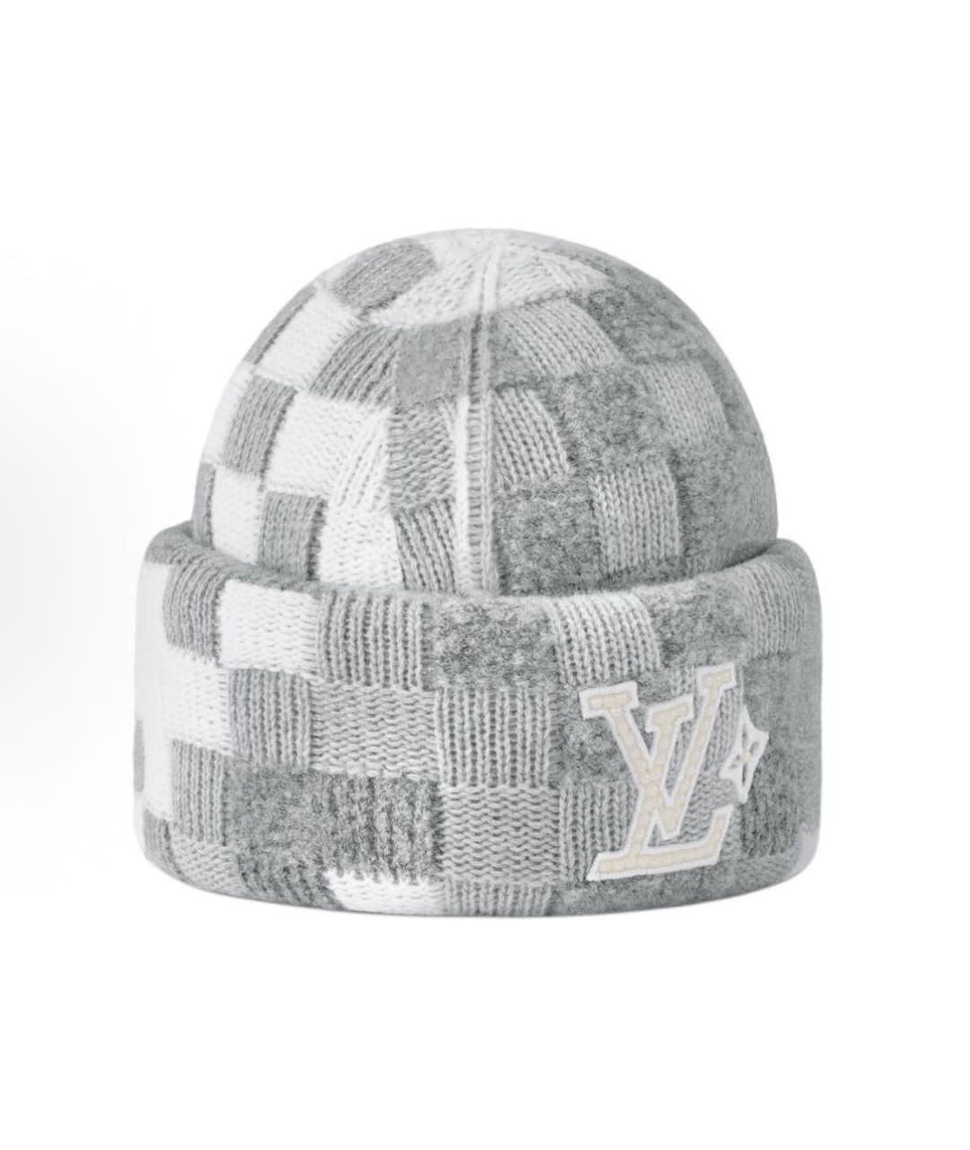 LOUIS VUITTON Серая шапка, фото 5