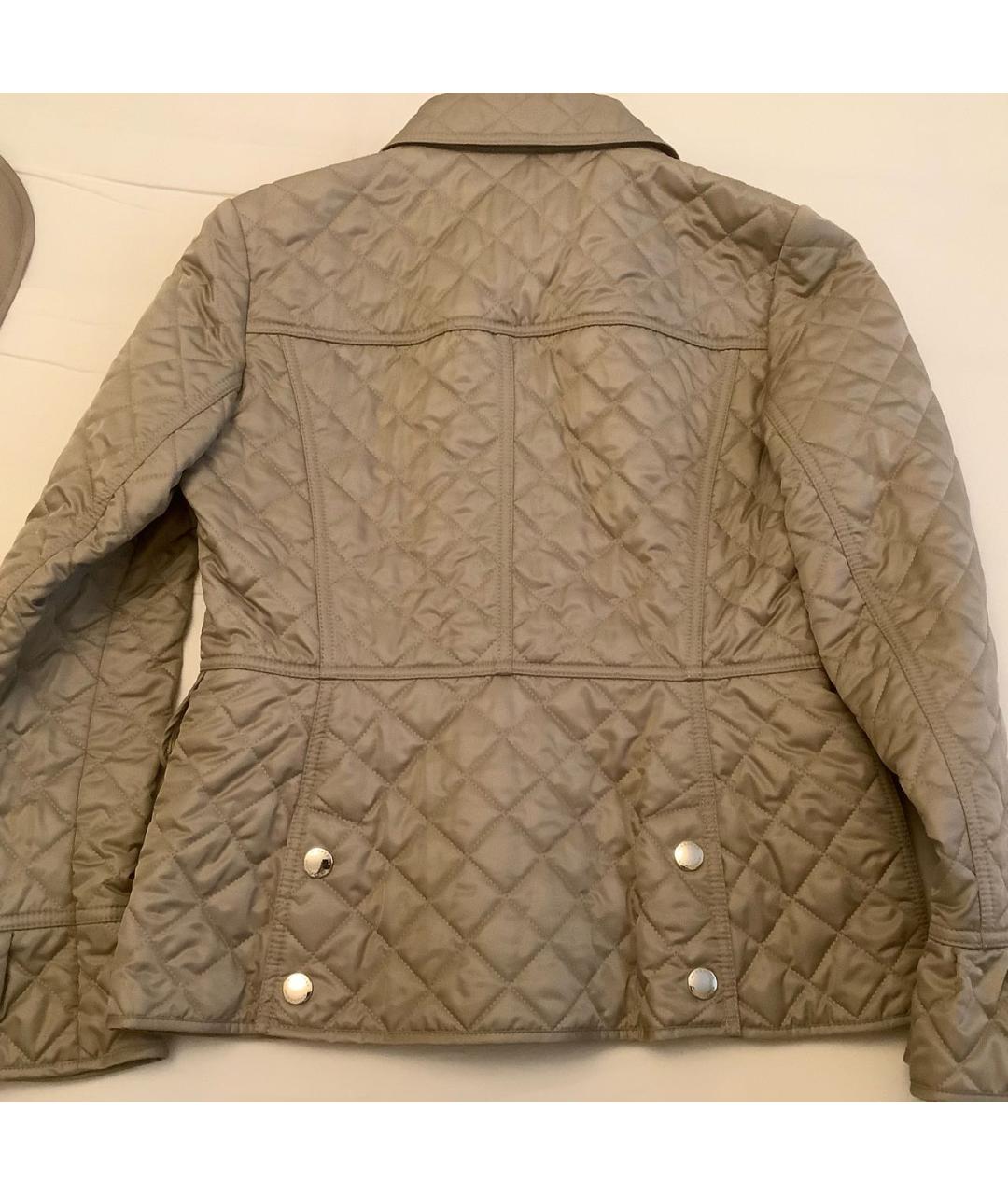 BURBERRY Хаки полиэстеровая куртка, фото 2