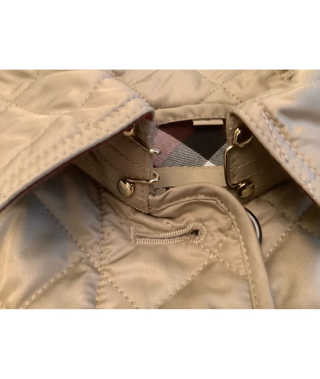BURBERRY Хаки полиэстеровая куртка, фото 5