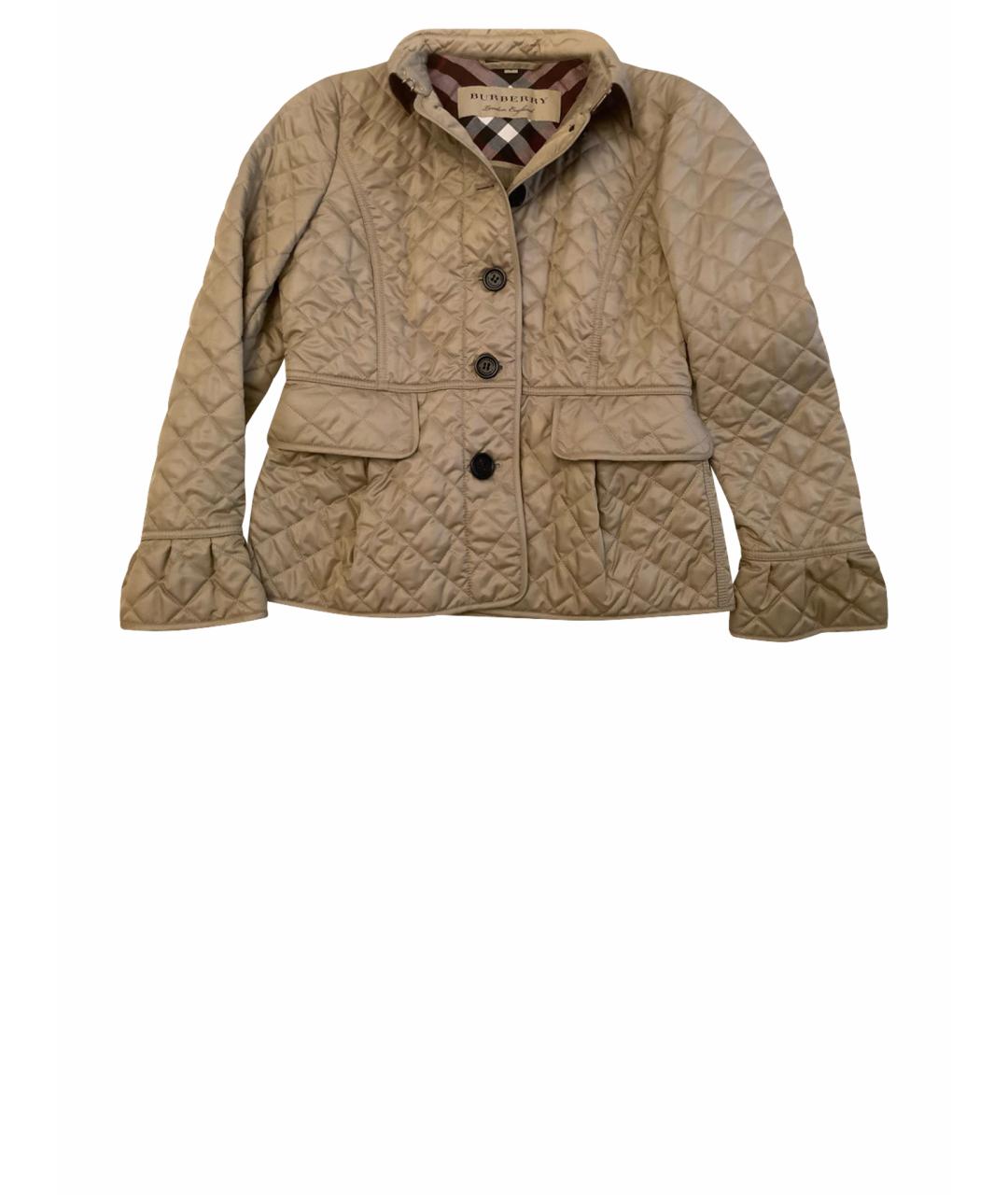 BURBERRY Хаки полиэстеровая куртка, фото 1