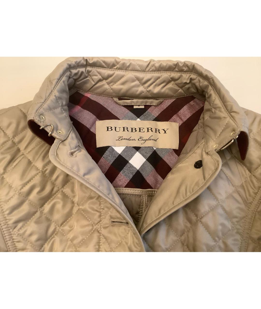 BURBERRY Хаки полиэстеровая куртка, фото 3