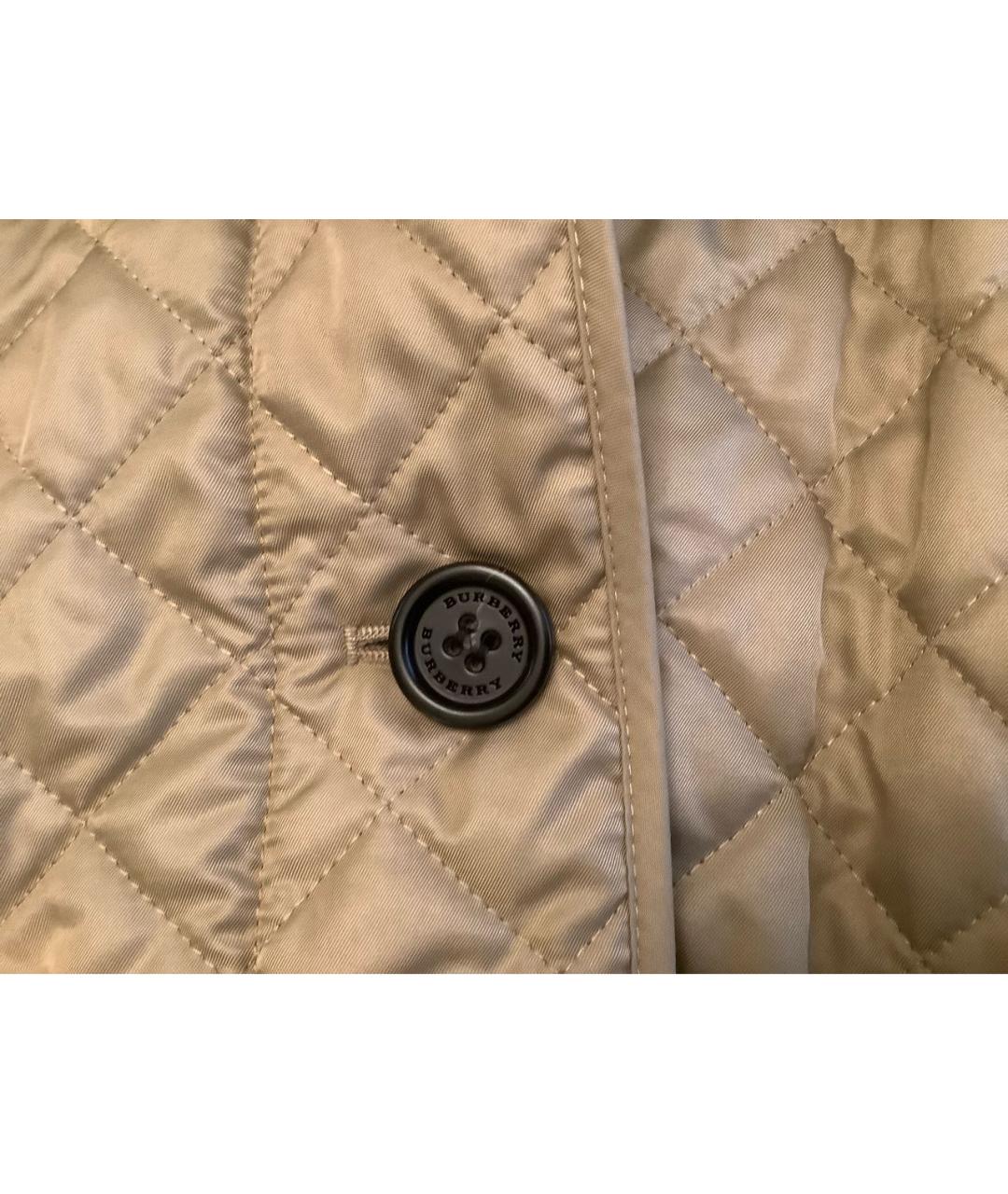 BURBERRY Хаки полиэстеровая куртка, фото 6