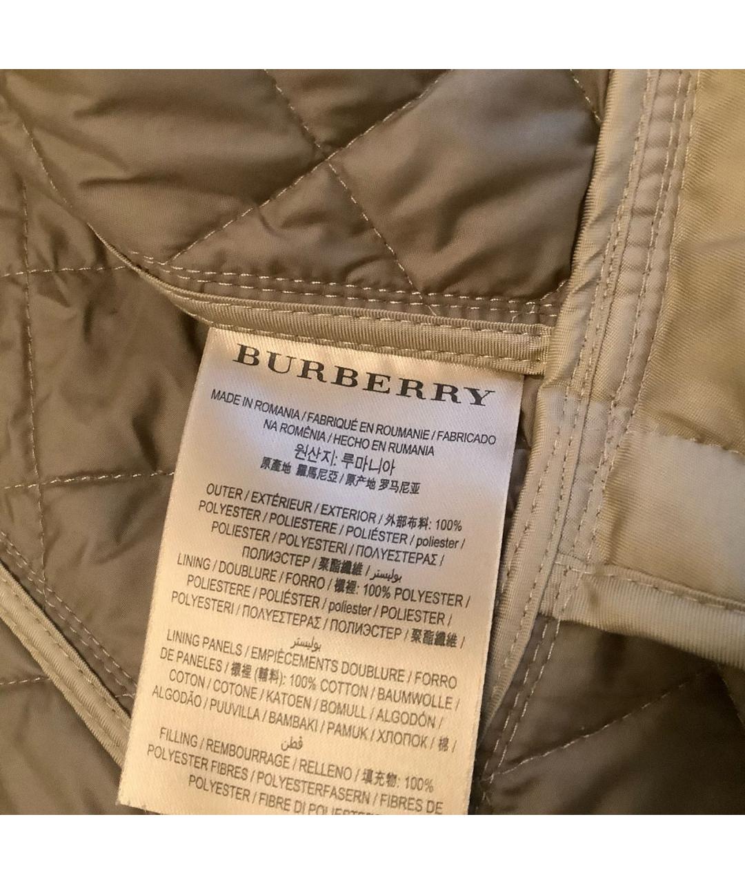 BURBERRY Хаки полиэстеровая куртка, фото 7