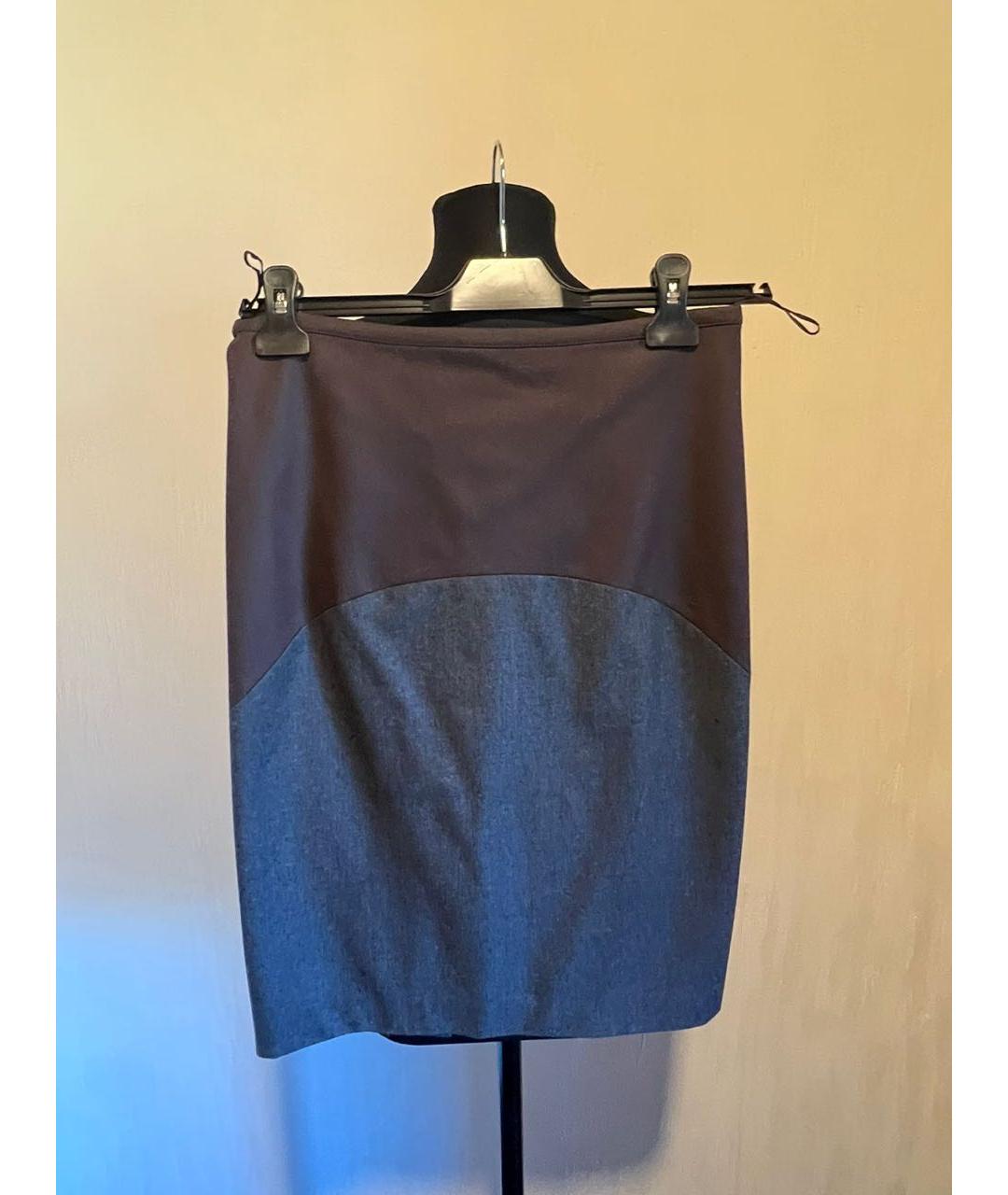 BRUNELLO CUCINELLI Мульти шерстяная юбка мини, фото 9