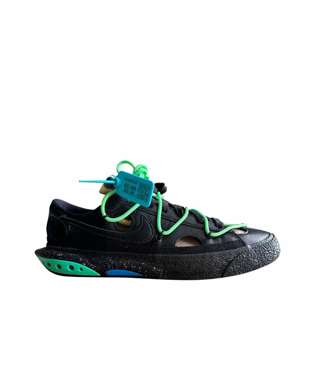 NIKE X OFF-WHITE Черные низкие кроссовки / кеды, фото 1
