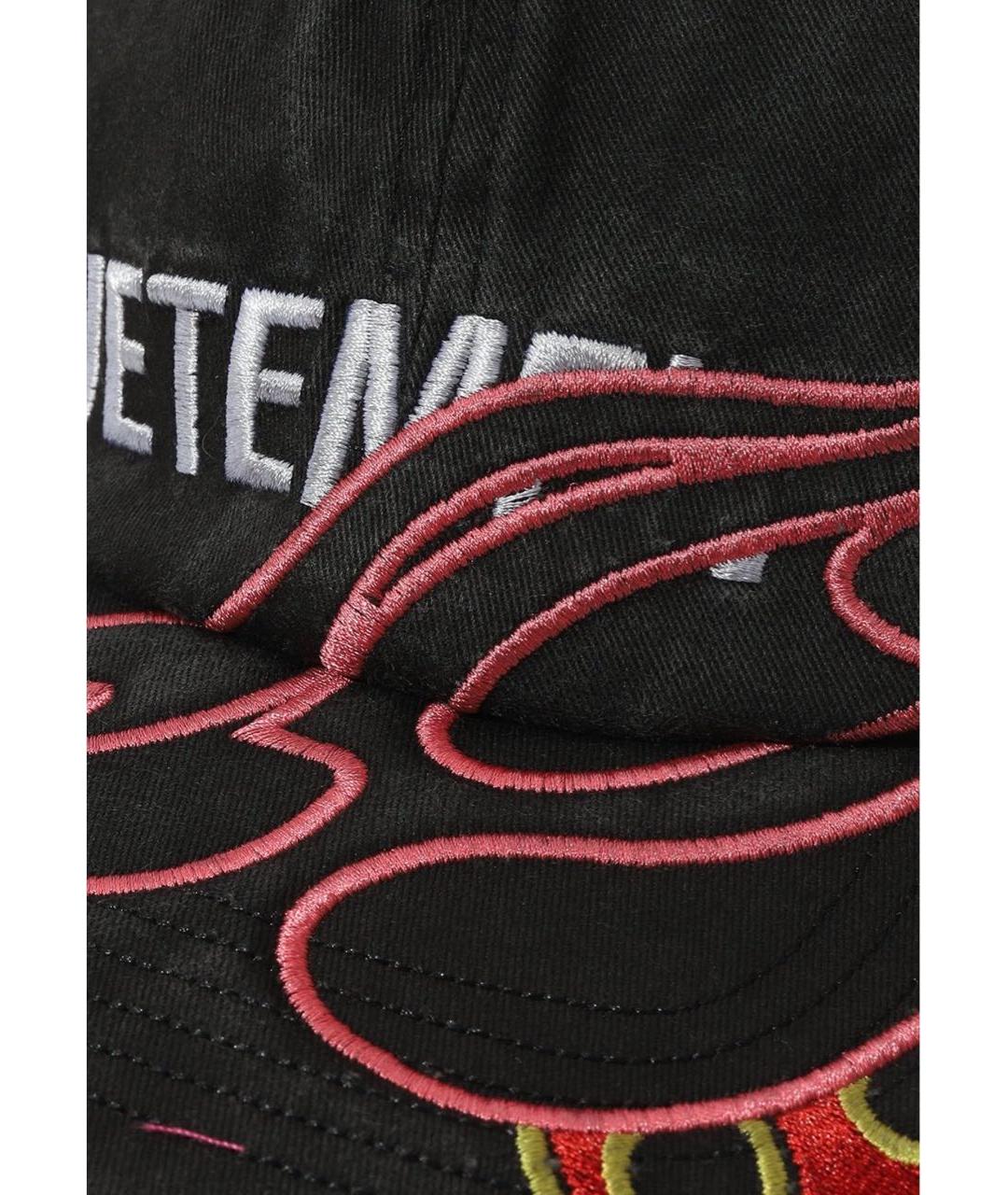 VETEMENTS Черная хлопковая кепка/бейсболка, фото 3