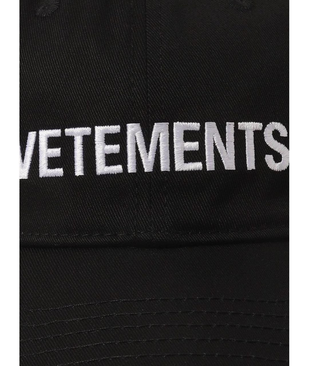 VETEMENTS Черная хлопковая кепка/бейсболка, фото 3