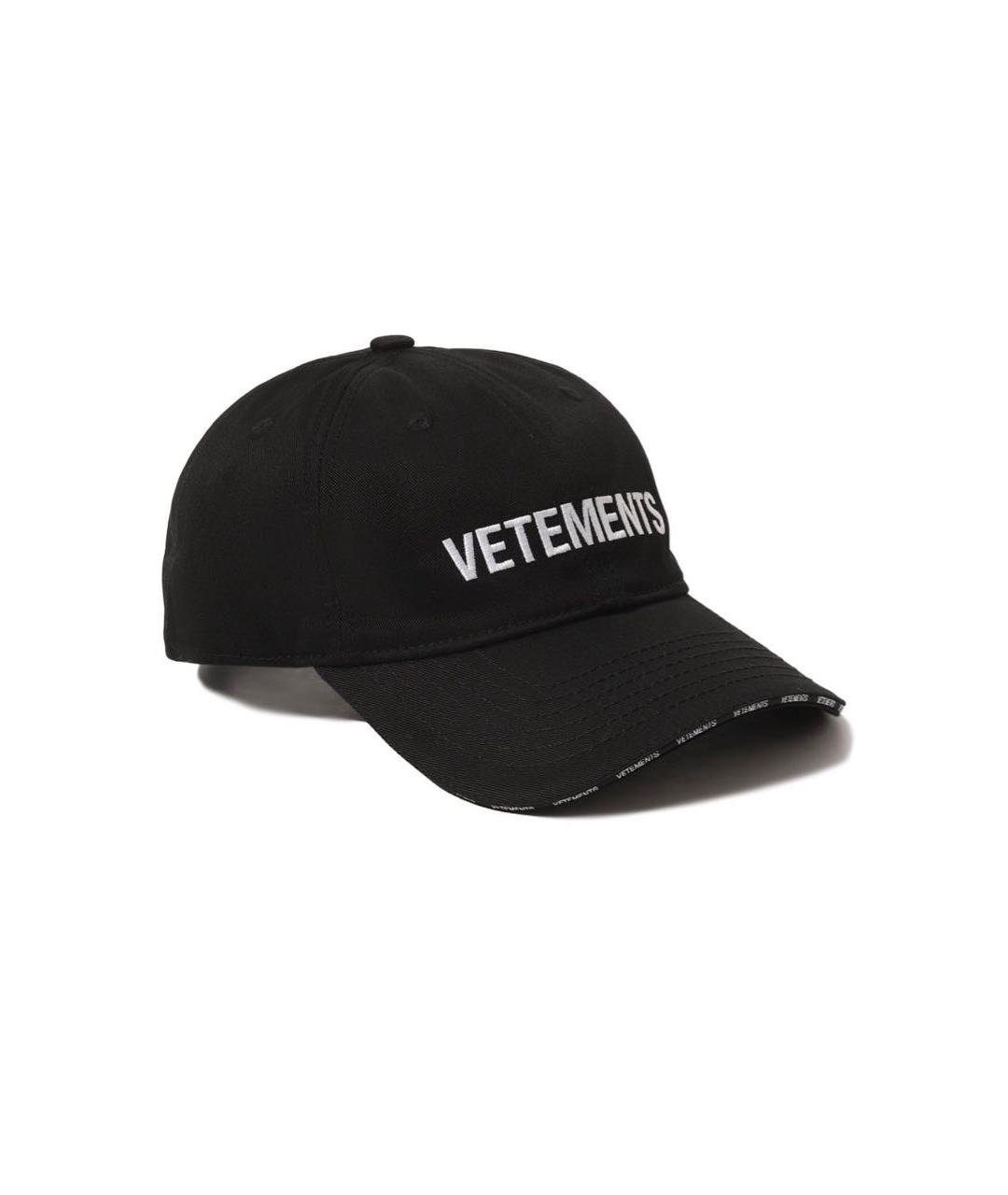 VETEMENTS Черная хлопковая кепка/бейсболка, фото 1