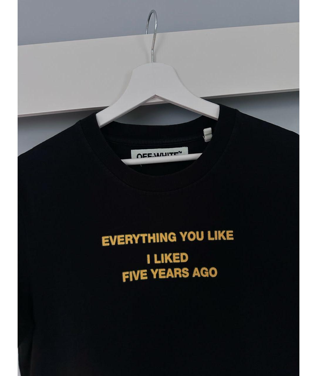 OFF-WHITE Черная хлопковая майка, фото 3