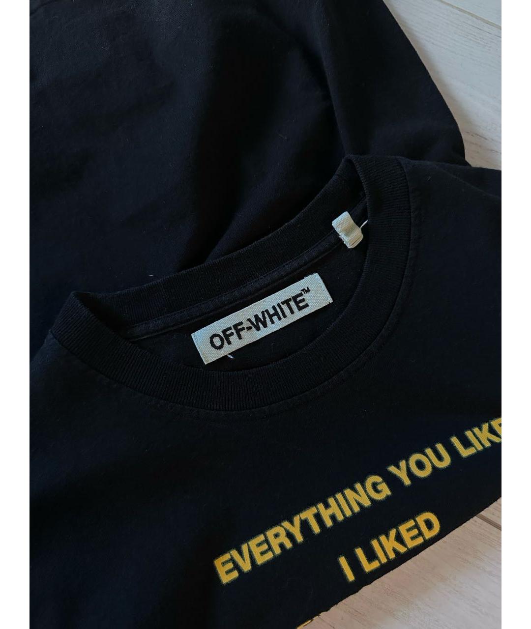 OFF-WHITE Черная хлопковая майка, фото 4