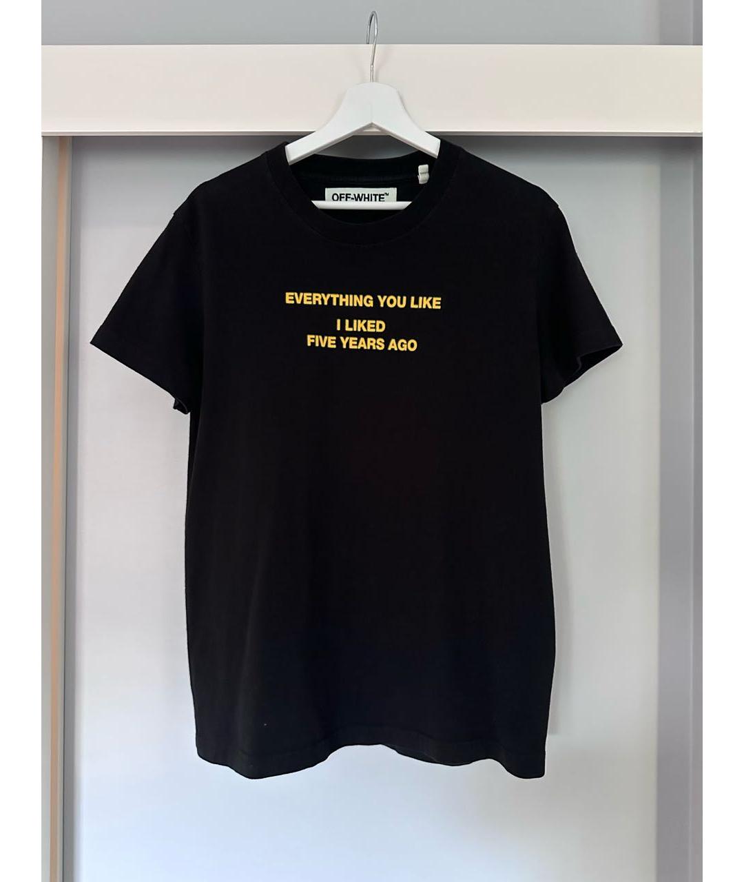 OFF-WHITE Черная хлопковая майка, фото 5