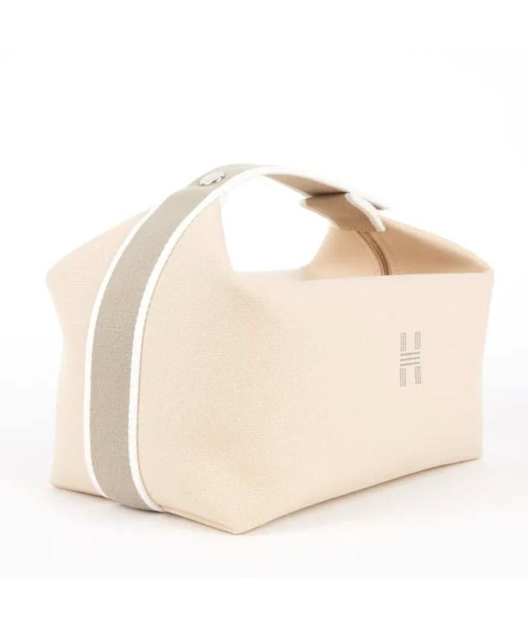 HERMES Белая косметичка, фото 2