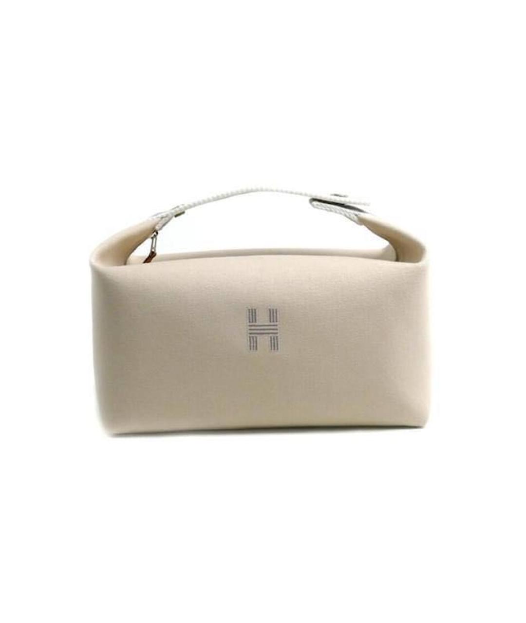 HERMES Белая косметичка, фото 1