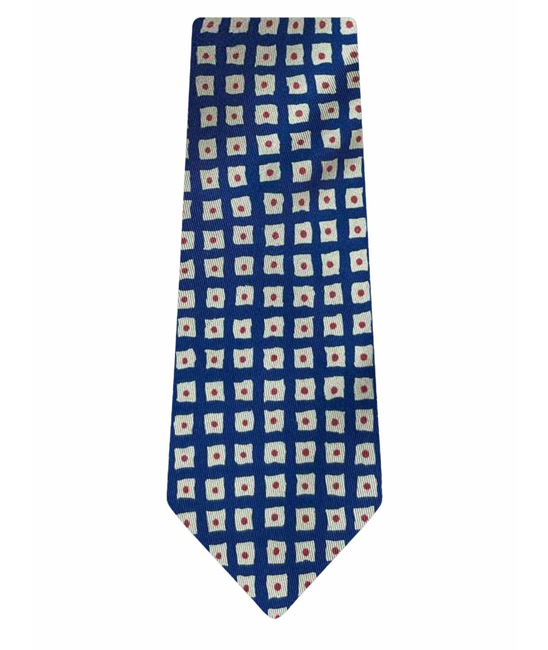 HERMES Синий шелковый галстук, фото 1