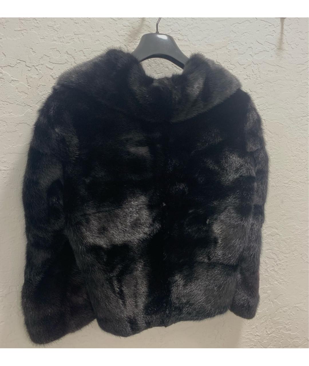 FENDI Черная кожаная шуба, фото 2