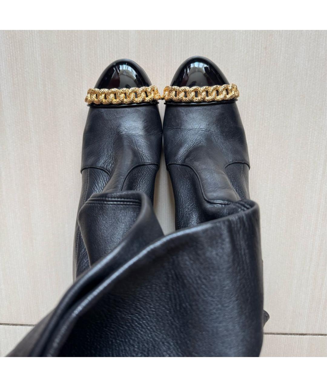CASADEI Черные кожаные ботфорты, фото 3