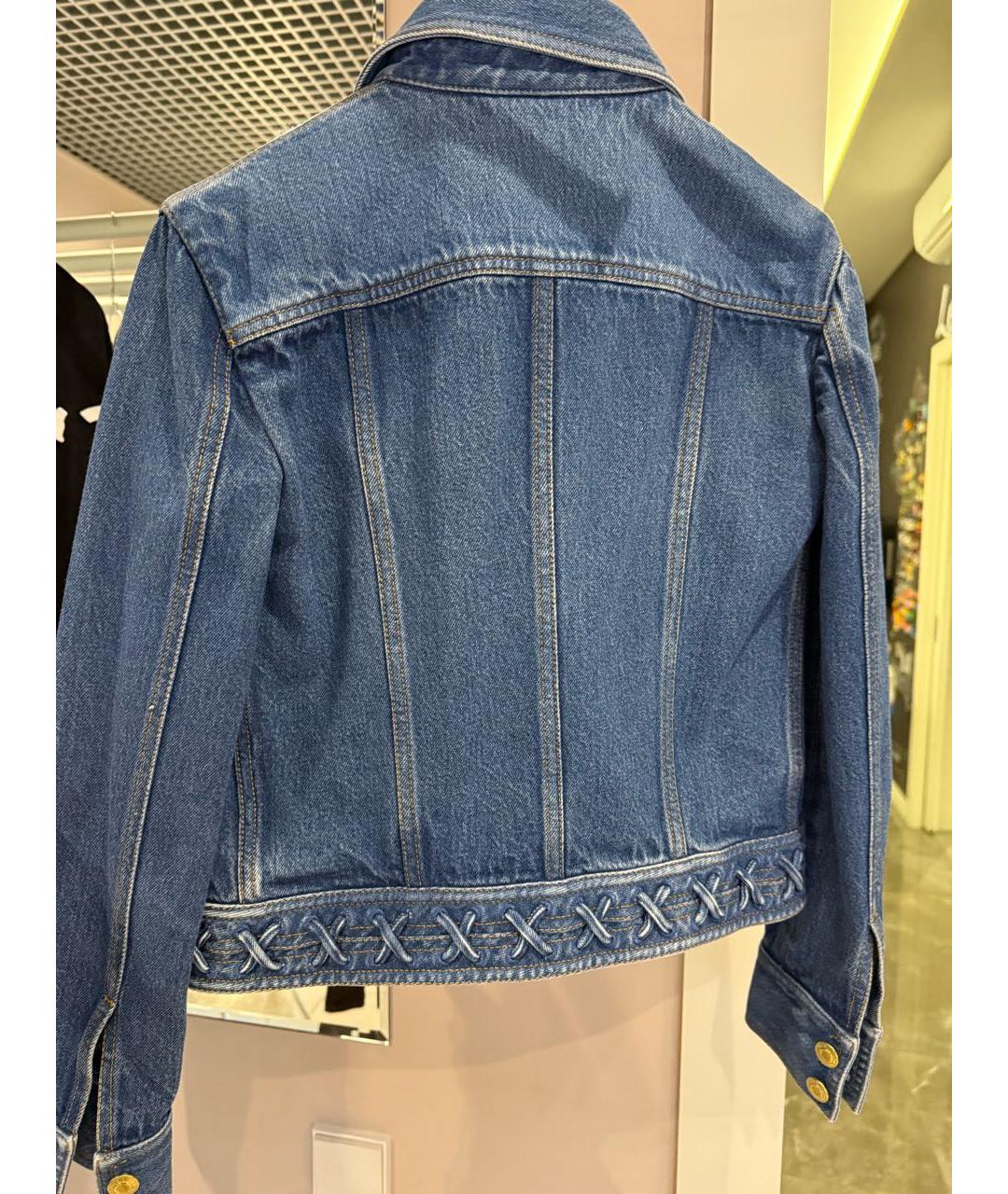 ALEXANDER MCQUEEN Синяя деним куртка, фото 2