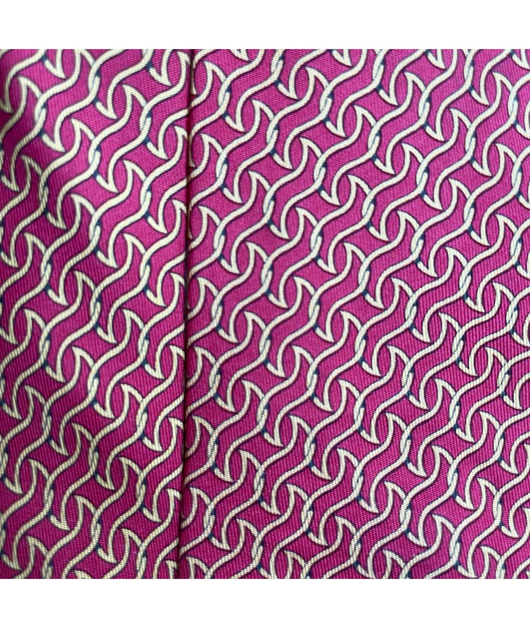 HERMES Красный шелковый галстук, фото 2