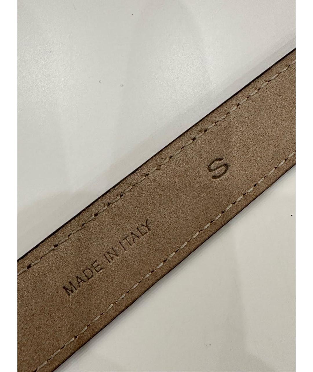 CHLOE Коричневый кожаный ремень, фото 3