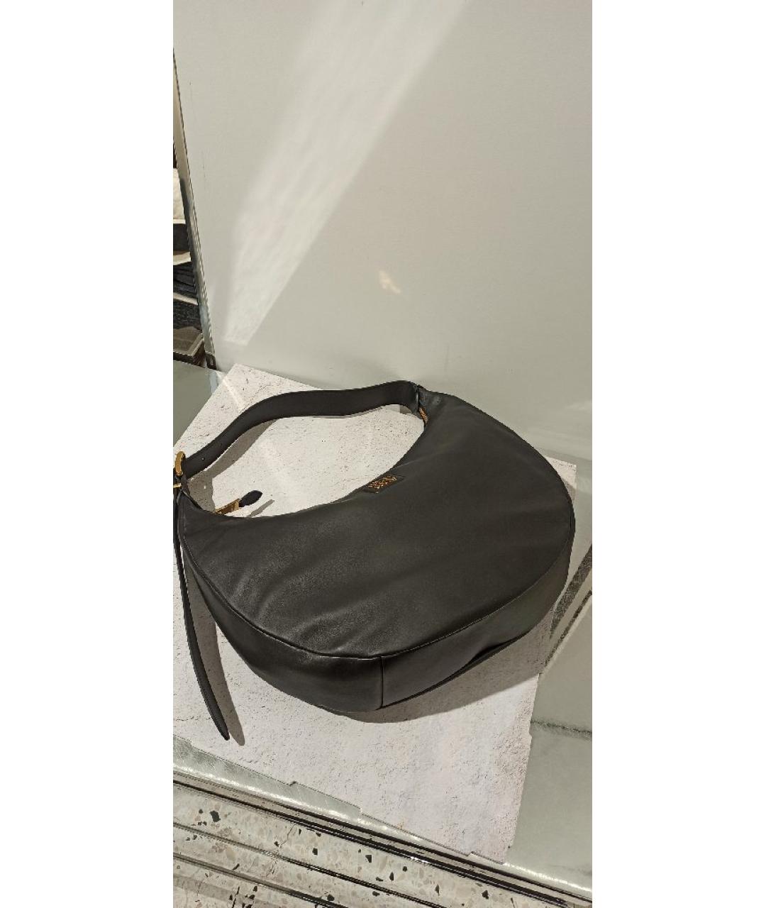 MIU MIU Черная кожаная сумка с короткими ручками, фото 5