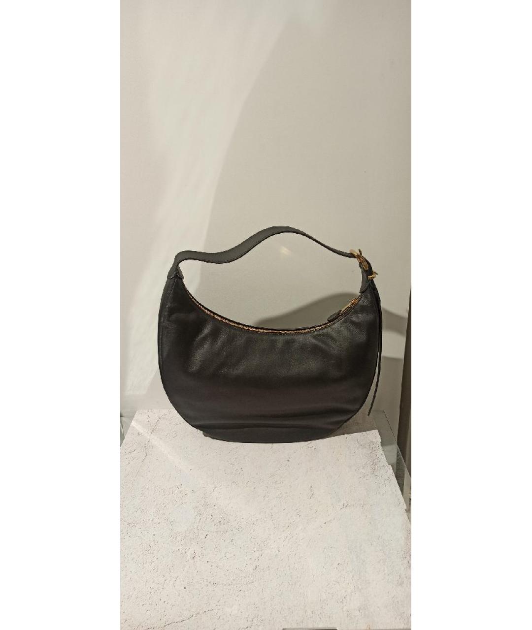 MIU MIU Черная кожаная сумка с короткими ручками, фото 2